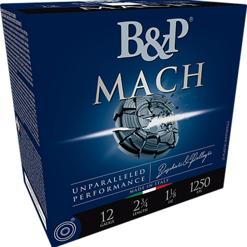 B&P Mach 12 Ga, 2.75", 1 Oz, 8 Shot, 25rd Box
