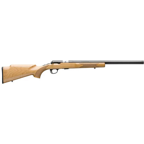 Browning T-Bolt Target SR 22 LR, 20" Threaded Barrel, Gloss AAA Maple, Black Rec, 10rd