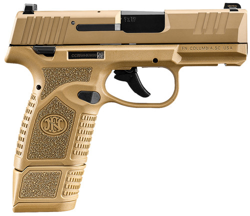 FN Reflex 9mm, 3.3" Barrel, Flat Dark Earth, Manual Safety, 15rd