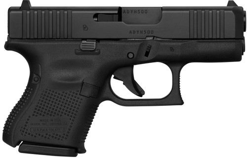 Glock G26 Rebuilt 9mm, 3.46" Barrel, Black Polymer, Fixed Sights, 10rd