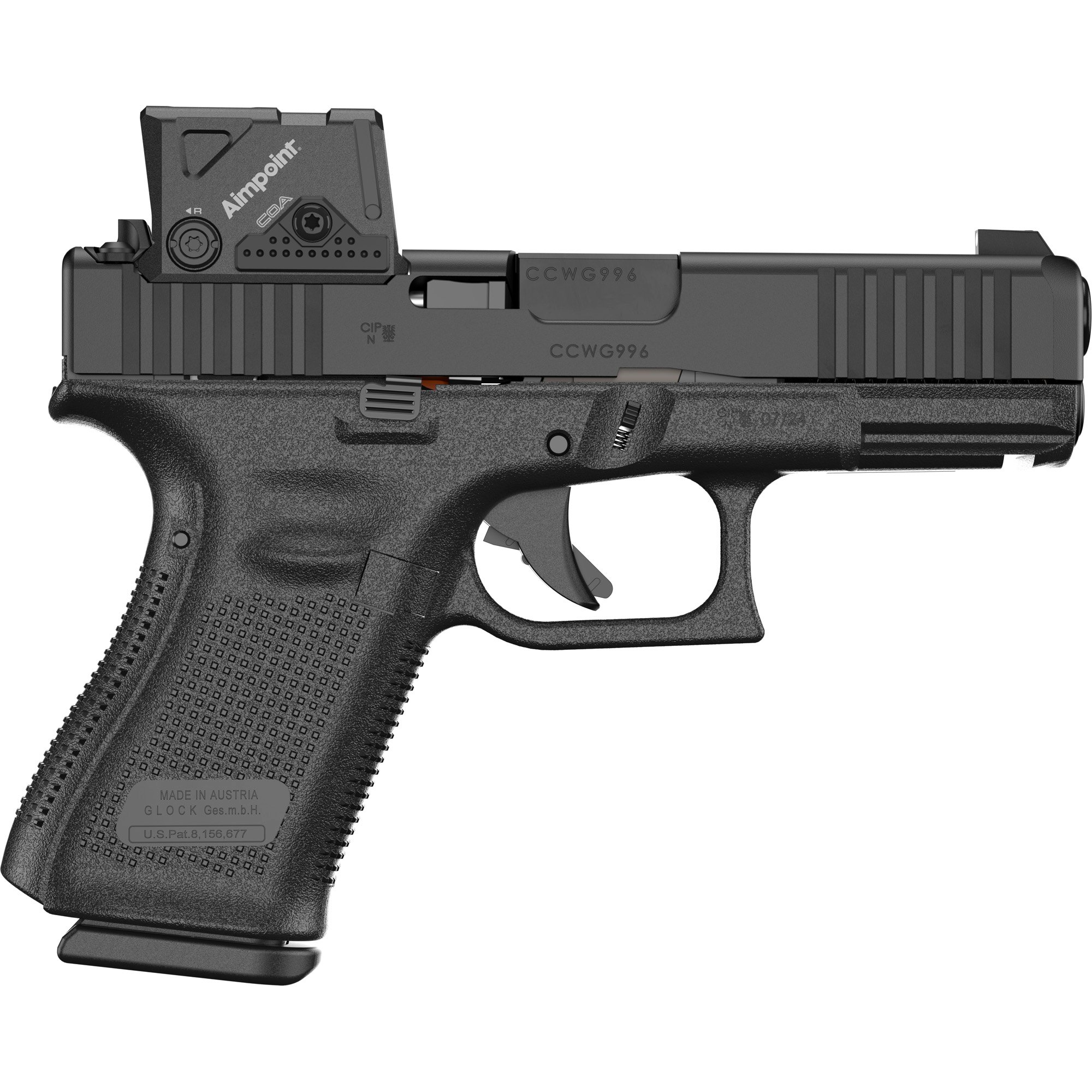 GLOCK GLOCK G19 GEN5 A-CUT *10 ROUND* 9MM LUGER (9×19 PARA) SEMI AUTO HANDGUNS