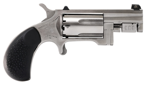 North American Arms Sentinel 22 WMR, 1.625" Barrel, Silver, Rubber Grip, 5rd