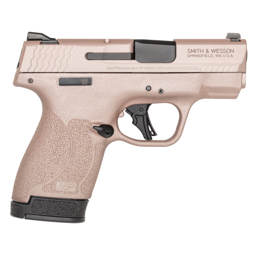 Smith & Wesson M&P9 Shield Plus 9mm, 3.1" Barrel, Rose Gold Cerakote, Manual Safety, 13rd