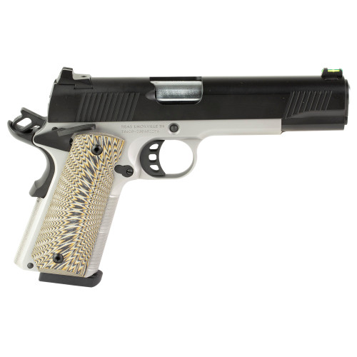 Tisas 1911 D10 10mm, 5" Barrel, Carbon Steel Frame, Black Slide, G10 Grip, 8rd