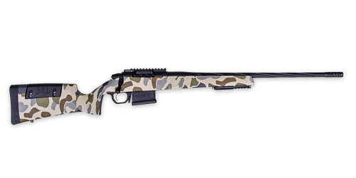 Weatherby 307 280 Remington Ackley Improved, 24" Threaded Barrel, Custom HUSH Camo, Black Rec, 5rd